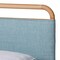 Baxton Studio Mateo Modern and Contemporary Baby Blue Fabric and Natural Wood Queen Size Platform Bed 245-13448-ZORO - alternate 5